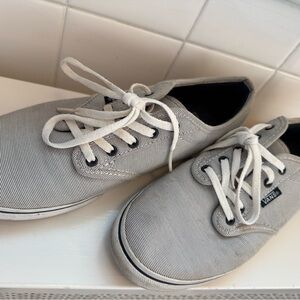 Vans Navy and White Striped Sneakers